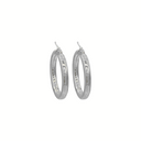 Stainless Steel Zilveren Classic Hoops 4.0cm