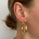 Stainless Steel Zilveren Classic Hoops 4.0cm