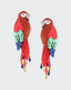 Olivia Dar Oorbellen Ara Tassel Red