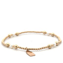 Four split pearl gold coloured
