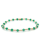 Mix 3 green 2mm gold coloured
