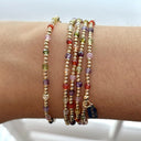 Mix 3 multi 2mm gold coloured
