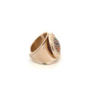 Ring flat multi goldplated
