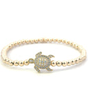 Turtle cc 4mm gold coloured
